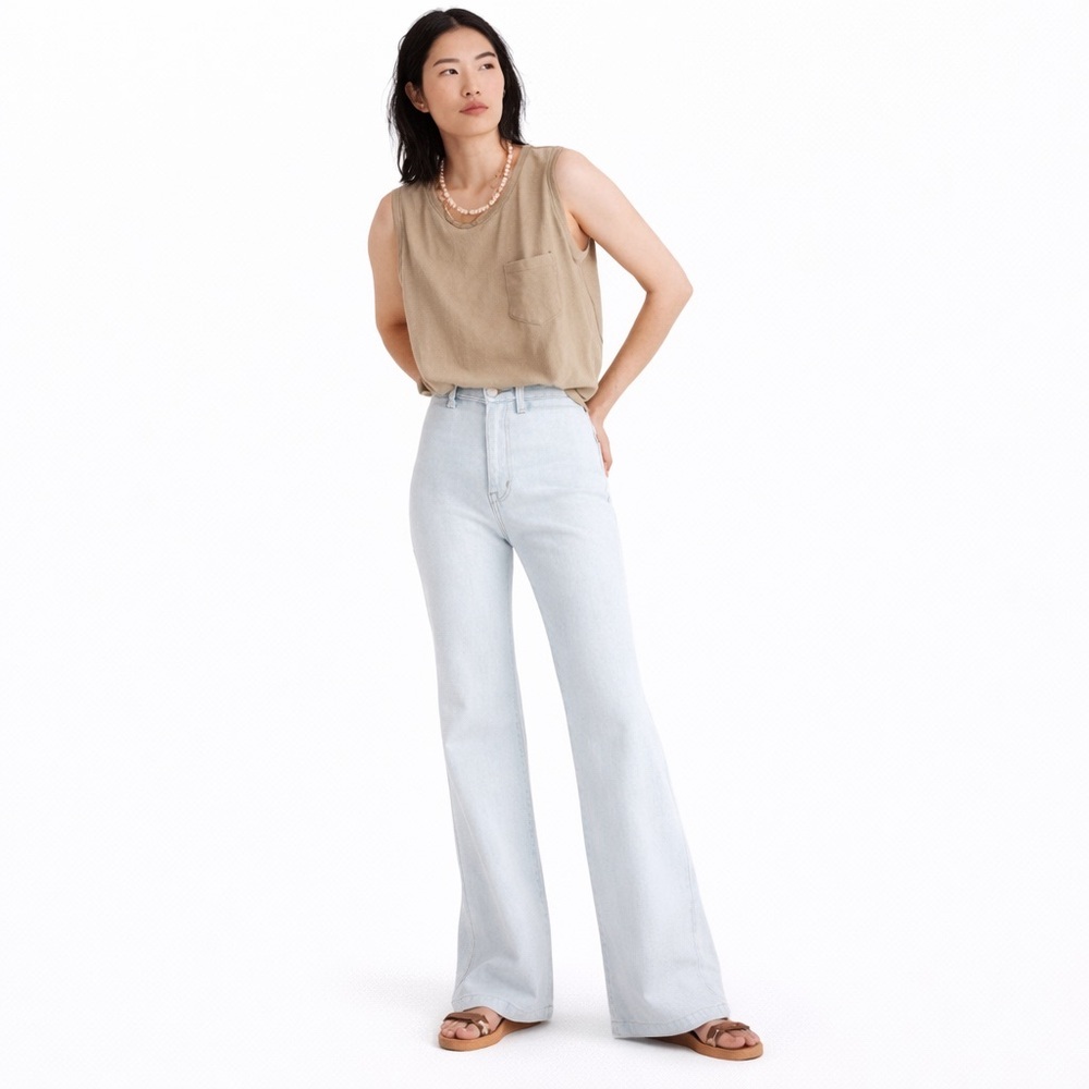 NWT Madewell 28x33 11inch High-Rise Flare 0979 Jeans Hanford Welt Pocket